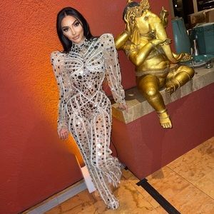 Nude Mesh - Angel Brinks “Sunset” Bodysuit